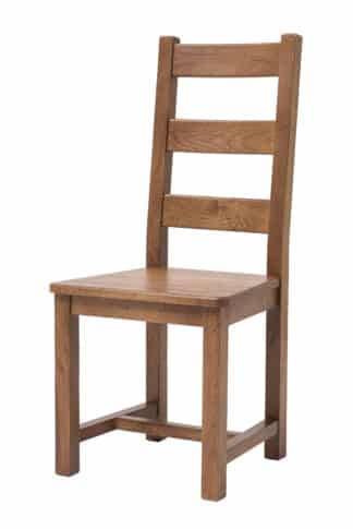 Dubová lakovaná židle Ladder Back rustik