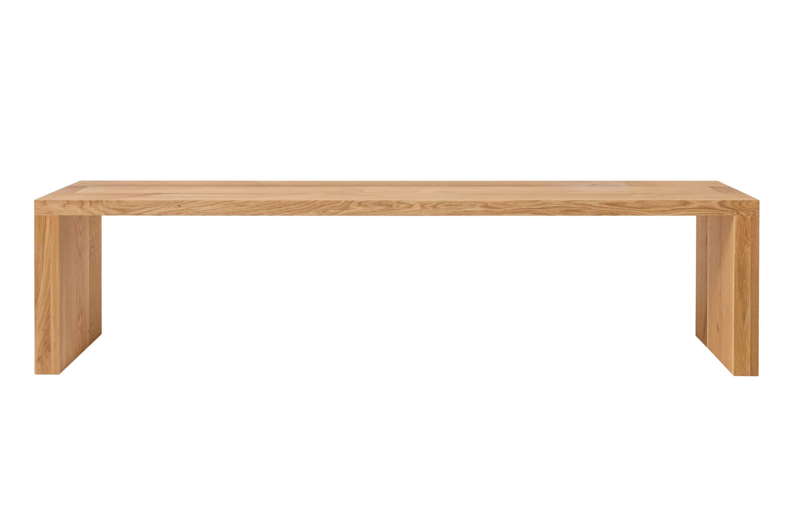 Dubová olejovaná a voskovaná masivní lavice Modern - Image 2