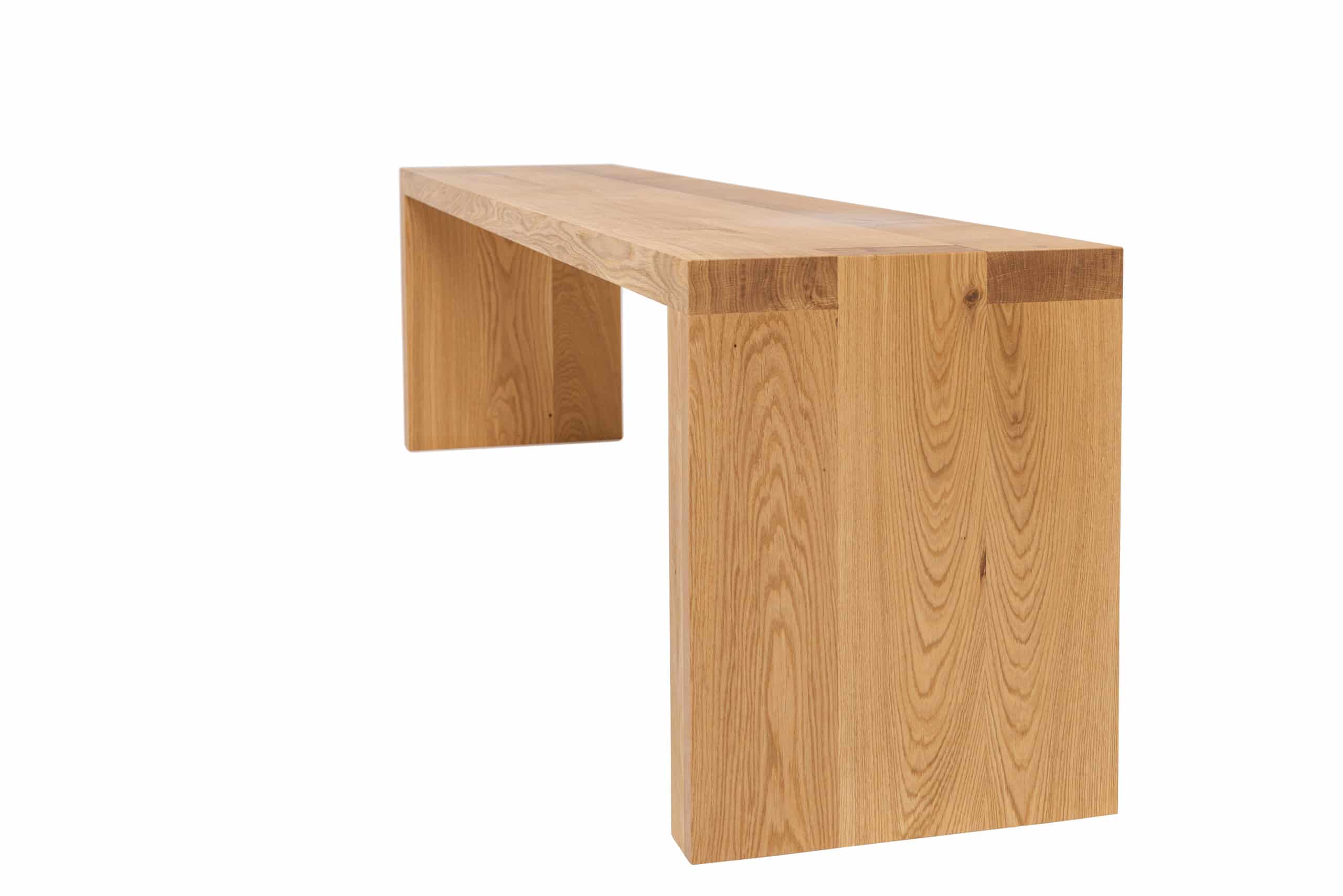 Dubová olejovaná a voskovaná masivní lavice Modern - Image 3