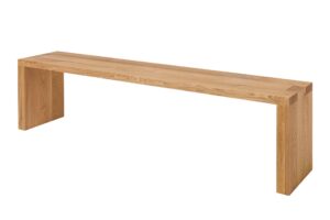 Dubová olejovaná a voskovaná masivní lavice Modern