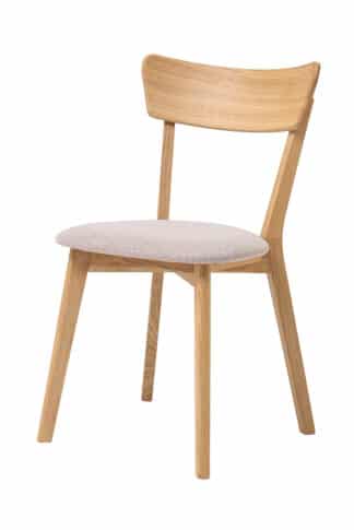 Dubová olejovaná a voskovaná židle Diana béžová látka