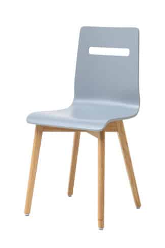 Dubová olejovaná jídelní židle Mia šedá