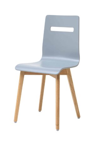 Dubová olejovaná jídelní židle Mia šedá