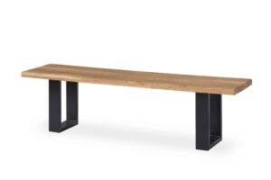 Dubová olejovaná masivní lavice Iron