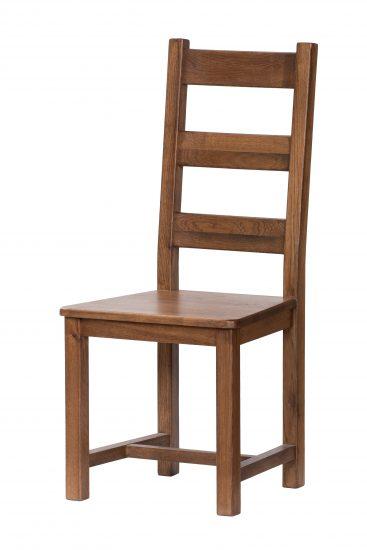 Dubová lakovaná stolička Ladder Back rustik 1