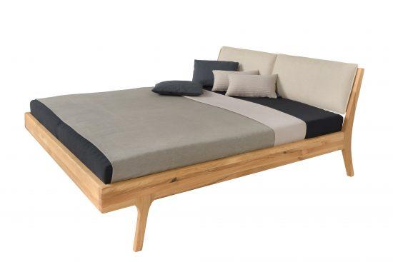 Dubová masivní postel Bosfor 180 x200 cm s látkovým čelem (více variant velikostí) 6