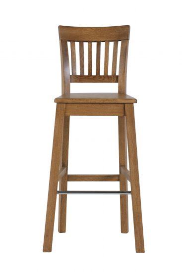 Barová lakovaná dubová židle Raines rustik 2