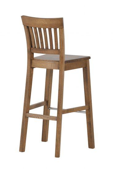 Barová lakovaná dubová židle Raines rustik 3