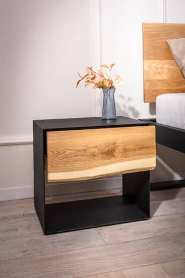 Železná postel Tara 180x200 v kombinaci masivní dub a kov (více variant velikostí) - Image 9