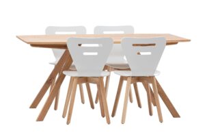 Dubový jídelní set Kolín-Doris