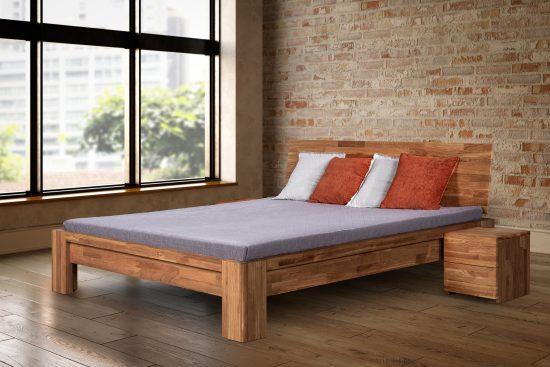Dubová masivní postel Montana 180x200 cm (výběr více velikostí) 1