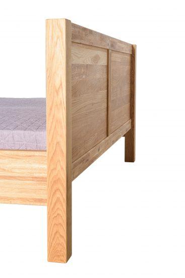 Masívna dubová posteľ Troja, vrátane roštov 2