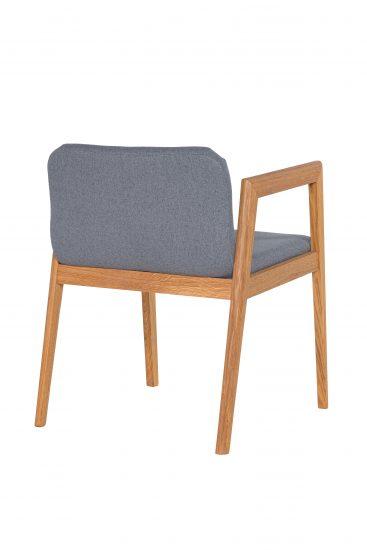 Židle s područkami ID s šedým polstrováním je nestárnoucí klasika s moderním nádechem, multifunkční klenot, který přináší rozměr komfortu a stylu do vaší jídelny. 