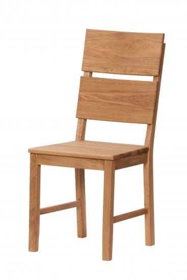 Masivní dubová olejovaná a voskovaná židle Karla 1