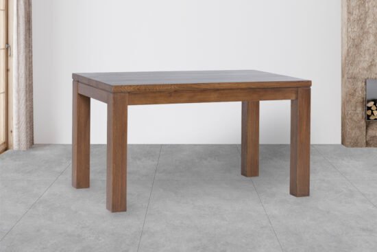 Jedálenský lakovaný rustik stôl Korund z masívneho dubu (doska 4 cm) 1
