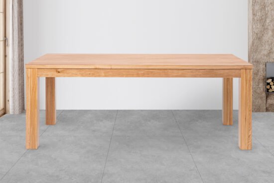 Jedálenský lakovaný stôl z masívneho dubu Korund (doska 2,2 cm) 1