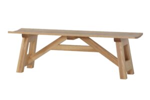 Jasanová masivní lakovaná lavice Rustical