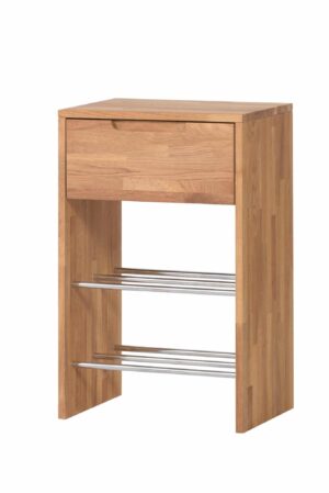 Masivní dubový botník Delf se šuplíkem