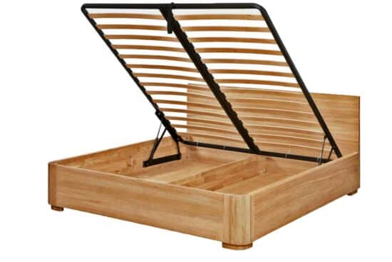 Představujeme vám Lausanne-dubovou manželskou postel s rozměry 180x200 cm, která se stane centrálním prvkem vaší ložnice.