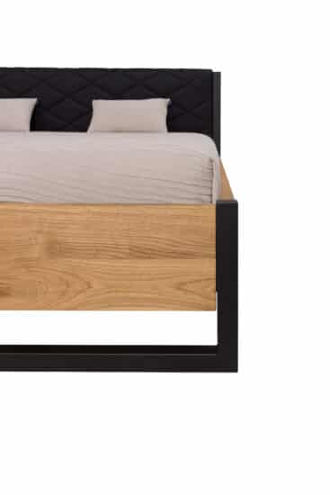 Manželská postel Modena 180x200 cm v kombinaci masivní dub a kov (několik barevných variant) 5