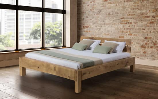 Dubová trámová masivní postel Mishel 180 x200 cm 1