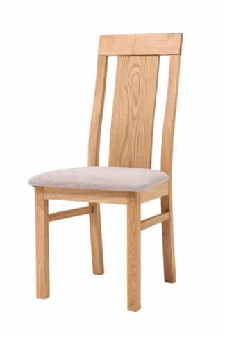 Dubová židle Sofi s béžovým polstrováním