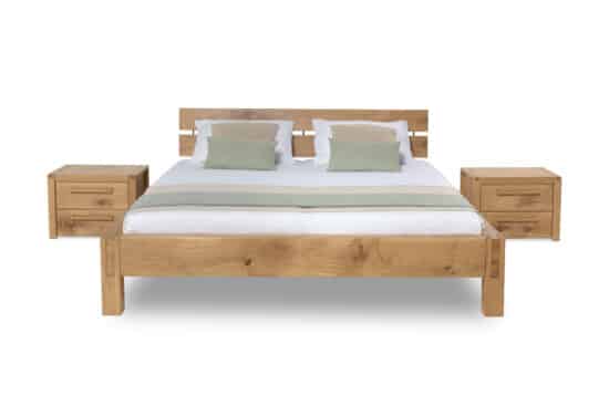 Dubová trámová masivní postel Mishel 180 x200 cm 1