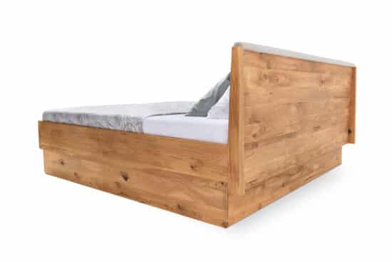 Dubová masivní postel Monte 140 x200cm bez šuplíku 16