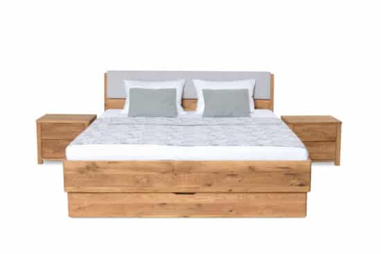 Dubová masivní postel Monte 140 x200cm bez šuplíku 6