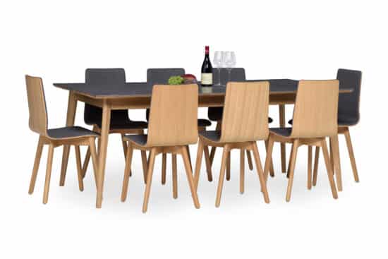 Dubový jídelní stůl Salento s italskou mramorovou keramickou deskou (výběr dekoru) 10