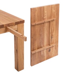 Prodlužovací nástavec k jídelnímu olejovanému stolu Korund z masivního dubu (deska 4 cm) - 500x900x40 mm