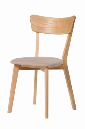 Jasanová lakovaná židle Diana béžová látka