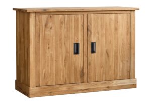 Dubová komoda s dvířky vyrobená s nezaměnitelnou precizností a péčí, je dokonalým doplňkem pro každý domov nebo hotel. A nyní i se slevou!