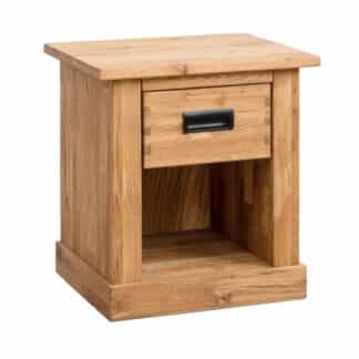 Dřevěný noční stolek Leo - zářící symbol elegance, který má schopnost odolat zkoušce času.