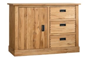 Dřevěná komoda Leo 7 z dubu je to kvalitní a funkční nábytek s výrazným vzhledem, který se stane dominantou vaší ložnice, obývacího pokoje či jiné místnosti.