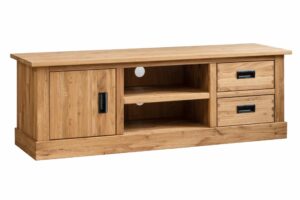 Dubová komoda pod TV je skvělým doplňkem pro každý interiér, který kombinuje estetiku s praktičností.
