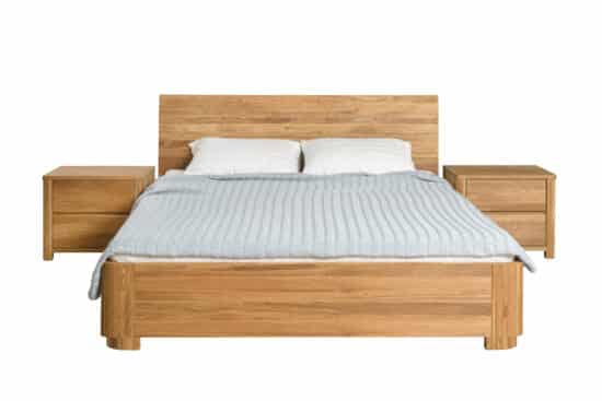 Dřevěná postel s úložným prostorem 180x200 z dubu