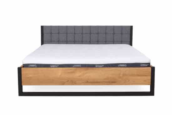 Manželská postel Pescara 180x200 cm v kombinaci masivní dub a kov (několik barevných variant) 2