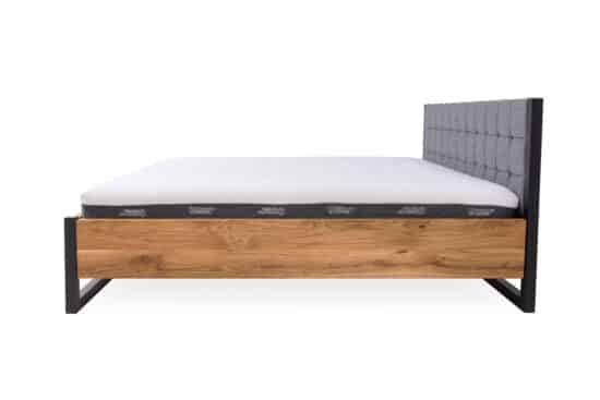 Manželská postel Pescara 180x200 cm v kombinaci masivní dub a kov (několik barevných variant) 3