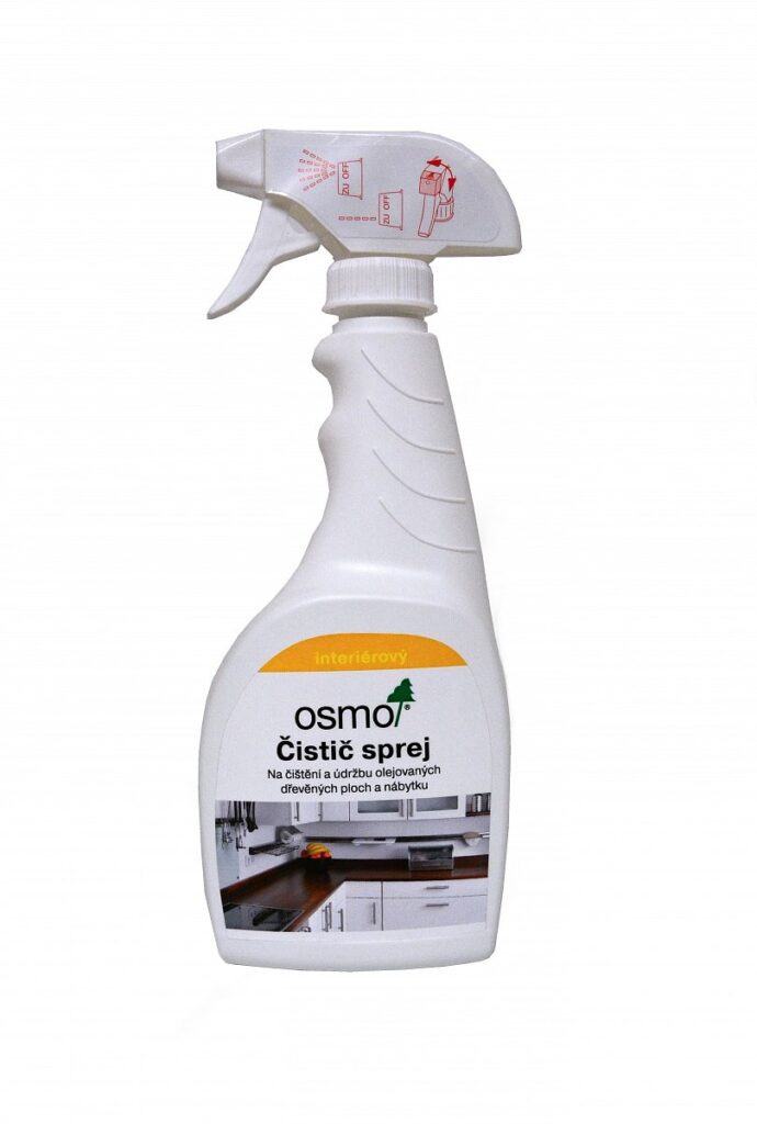 Osmo Reinigungs-Spray 8026 – schonendes Mittel zur Reinigung von geölten und mit Wachsöl behandelten Oberflächen