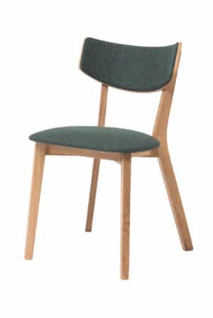 Zelená jídelní židle Rico v minimalistickém stylu stane nejen praktickým, ale i estetickým doplňkem vašeho interiéru.