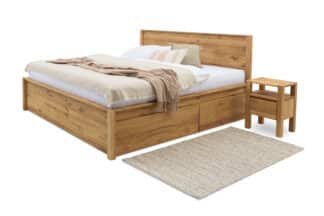 Postel dvoulůžko Sandra 160x200, vyrobené z masivního dubu s praktickým úložným prostorem. Ideální volba pro rodiny hledající kvalitní a funkční dubovou postel. Nakupte ještě dnes a zpříjemněte svůj spánek!