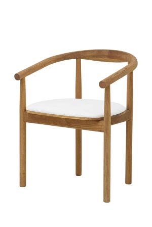 Dřevěná židle s područkami Calm je to skvělý spojenec pro vaše pohodové posezení a skvělá volba pro ty, kteří hledají elegantní design, pohodlí a vysokou kvalitu.