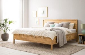 Masivní dubová postel Ida 180x200