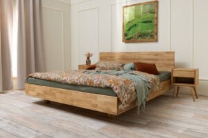 Dubová postel z masivu Float 180x200 cm