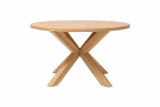 Kulatý dubový stůl Olin je vyrobený z 100% masivního dubu a ošetřený přírodním olejem s voskem pro dlouhou životnost a snadnou údržbu. Díky originální podnoži a pevnému provedení je ideální do moderních i rustikálních interiérů. Tento stůl vnesete do svého domova eleganci, komfort a přirozenou atmosféru.