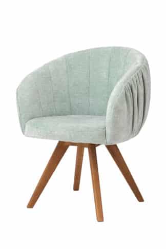 Dubové křesílko Elba mátově zelené spojuje přírodní masivní dub s jemným, svěžím čalouněním v mátovém odstínu. Nabízí vysoký komfort sezení, elegantní otočný mechanismus s návratem do původní polohy a nadčasový design. Skvěle doplní moderní i přírodně laděné interiéry.