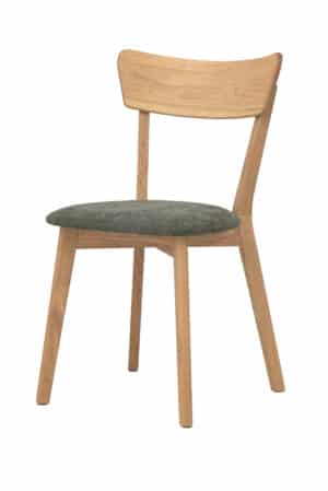 Dubová jídelní židle Diana s elegantním zeleným potahem kombinuje nadčasový design, pohodlí a pevnou konstrukci z masivního dubu. Polstrovaný sedák v příjemné zelené látce vnese do vašeho interiéru svěžest a harmonii. Ideální volba pro útulný domov, kde oceníte kvalitu, styl a komfort každodenního sezení.