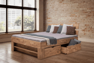 Masivní dubová postel Sofi Kubus 140×200 cm