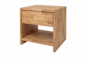 Elegantní dubový stolek Sofi Kubus přináší harmonii do každé ložnice. Mějte pořádek i pohodlí vedle postele. Noční stolek nabízí ideální prostor pro drobnosti i věci, které chcete mít vždy po ruce.